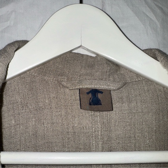 Homefrock button linen walking coat dry women’s size medium - Picture 8 of 10